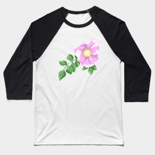 Dog Rose Baseball T-Shirt